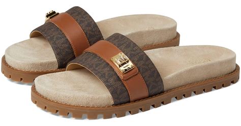 mk slides brown